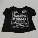 Hollow Out T Shirts for Women Western Graphic Shirts Country Cowgirls Shirts Casual Short Sleeve V Neck Tops (Medium, Black)