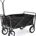 Mac Sports Collapsible Folding Outdoor Utility Wagon, Black