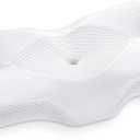 Elviros Cervical Memory Foam Pillowcase (White)