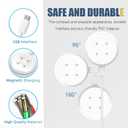 Magnetic 20W Fast Wall Magnetics Charger for Google Pixel Watch 3/2 Smartwatch Charger, Compatibility Google Fitbit Sense/Sense 2/Versa 3/Versa 4/Ace LTE Smartwatch Magnetic Fast Charging Cable 3.3FT