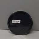 Silicone Bathroom Tray Round Vanity Tray Decorative Soap Holder Kitchen Countertop Organizer Coffee Table Decor for Candle, Perfume, Plant, 8 Inch, Black