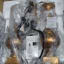 Farmhouse Table Lamps for Living Room, 26" Vintage Table Lamp Set of 2 with USB A+C Charging Ports & AC Outlets, Touch Control 3-Way Dimmable Rustic Bedside Nightstand Lamps for Bedroom Gold Brass