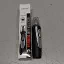 Ear and Nose Hair Trimmer Clipper - 2026 Professional Painless Eyebrow & Facial Hair Trimmer for Men Women,Battery-Operated Trimmer with IPX7 Waterproof,Dual Edge Blades for Easy Cleansing Black