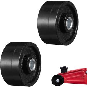 iplusmile Universal Front Jack Wheels Replacement for Hydraulic Floor Jacks 2.56 Inch Bearing Caster Wheel for Stability and Smooth Maneuverability