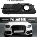X AUTOHAUX Front Right Fog Light Grille Honeycomb Type Grill Cover for Audi Q5 SQ5 S-Line 2013-2017 8R0807682J