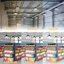 RMC 2 Pack UFO LED High Bay Light 150W 24000LM, 3 CCT Switchable (3500K/4000K/5000K), 0-10V Dimmable, 120-277V, ETL Listed, Commercial LED Shop Lights for Warehouse, Workshop, Barn, Factory
