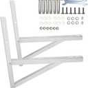 Stainless Steel Mounting Bracket for 9000-36000BTU Condenser Ductless Mini Split Air Conditioner Heat Pump Systems (Triangular)