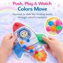 3 x Sean's Choice Color Sorting Toys for Toddlers, Roadtrip Travel Essenstial Fine Motor Autism Fidget Preschool Classroom Activities for Kids Easter Basket Stuffer (Rocket)