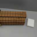 UNISHADES Cordless Bamboo Roman Shades for Windows, Blinds Size (23.5" W 64" H) Colour (Highfield Teak)