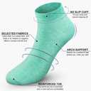 CHARKING 8 Pairs Ankle Socks for Women - Non Slip Cotton No Show Low Cut Casual Socks (S)