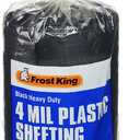 Frost King 350B Polyethylene Sheeting, 3' x 50' x 4 Mil, Black
