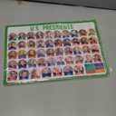 6 Pack Placemats for Kids, Non-Slip Washable, Reusable Universe, Periodic Table, US President, Human Body, Map of USA & World Educational Placemats for Home, Kindergarten, Classroom, Nursery