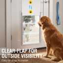 Aluminum Airseal Large Dog Door for Door,Magnetic Clear Doggy Door Flap