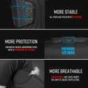 surlim Padded Football Shirt Padded Compression Shirt Football Rib Protectors Undershirt Padded for Rugby Lacrosse Baseball