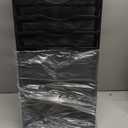 Hanging Wall File Organizer 10 Tier Wall Mounted File Holder Document Wall Organizer Magazine Organization for Office Home, Black