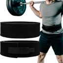 Hawk Sports Weightlifting Belt for Men and Women, Black 10mm Thick, 4-Inch Wide Lever Belt for Safely Increasing Weight and Lifting Power for Deadlifts, Squats, and Other Workouts Size M