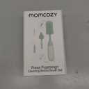 Momcozy Bottle Brush Kit with Push-Press Foam Design - Newborn Essentials Gift, Portable Cleaning Tool for Home & Travel, Baby Bottle Cleaner Brush for Breast Pumps & Nipples, Green (Press Bubble Style)