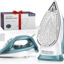 Sundu 1500W Self-Cleaning Iron for Clothes with Auto Shut-Off, Ceramic Coated Soleplate and 12oz Water Tank, Burst Steam for Fast Wrinkle Removal, Precise Thermostat, Green