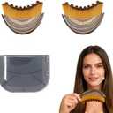 Big Yuan Lymphatic Drainage Face Massage Brush, Ergonomic Facial Contour Tool, Manual Dry Lymphatic Drainage Massager，Designed to Fit Face 2pack