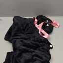 Cat Costume for Kids with Bag, Black Cat Halloween Costumes for Girls Animal Onesie Dress Up (S(5-6Y))