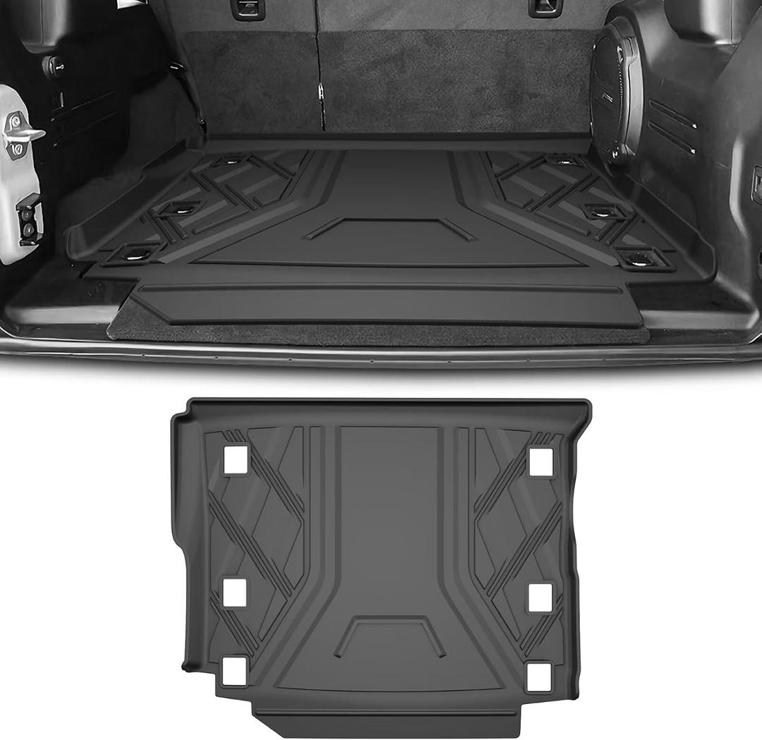 Cargo Mat fit for 2018-2026 Jeep Wrangler JL 4X4 with OEM Subwoofer, All-Weather Guard Trunk Mat Cargo Liners Heavy Duty Waterproof Odorless Durable Wrangler JL 4 Door - NOT FIT 4XE OR JK