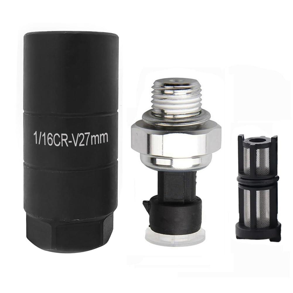 12677836 Oil Pressure Sensor and Socket for Chevy Silverado 1500 2500 3500 Express Corvette Suburban Avalanche Impala Tahoe Trailblazer& GMC Sierra Savana Yukon Envoy&Cadillac CTS,Escalade D1846A (Black)