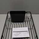 Expandable in Sink Dish Drying Rack,Small Dish Rack Over Sink with Utensil Holder,Stainless Steel Dish Drainers for Kitchen Counter,Sink Drying Rack for Small Space,14.57-20.87L x 10.24W x 2.76D