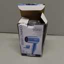 Conair Travel Hair Dryer with Dual Voltage, 1600W Compact Blow Dryer with Folding Handle, Blue