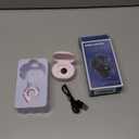 TUZTUALA Upgrade Scrolling Ring, Remote Control for TikTok, Bluetooth Ring Scroller with Stand, Bluetooth Camera Remote Compatible with iPhone, iPad, iOS Android Cell Phone-Pink