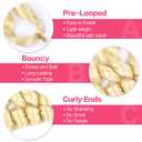 French Curly Braiding Hair 613# Short French Curl Braiding Hair With Curly Ends Hair Extensions Braids Crochet Hair for Women (12 inch,8 packs,613#)