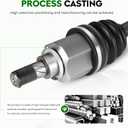 Front Left Driver Side CV Axle Shaft Assembly Fits for Ford Focus 2.0L 2012 2013 2014 2015 2016 2017 2018 (only fit Automatic Dual Clutch model), Replace for 66-2334