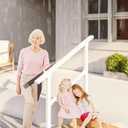 Hand Rails for Outdoor Steps,3 Step White Stair Railing Kit
Rustproof Stair Handrail , sturdy for seniors & families.Easy to install, fits outdoor steps & yard fences,concrete steps