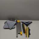 7-in-1 Wall Cleaner, Triangle Mop Set with 7 Replaceable Heads and Adjustable Long Handle for Walls, Floors, Windows, Ceilings, Baseboards (Navy Blue)