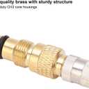 Tractor Air Liquid Valve, Brass Tire Valve Stems TR218A TR618A CH3 Core Housings Replacement (Pack of 10)