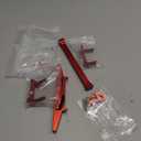 Aluminum Front Rear Bumper & Trailer Hook Compatibke with MN Model MN128 MN-128 1/12 RC Car (Red)