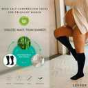 LEVSOX Wide Calf Compression Socks for Women&Men Plus Size 15-20mmHg Knee High Large Support Stockings for Circulation (XXL)