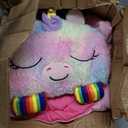 Happy Nappers 2-in-1 Pillow & Sleepy Sack Rainbow Unicorn 54x20 Medium
Medium 54 x 20 inch plush animal character sack, machine washable soft material, ideal for sleepovers and camping trips