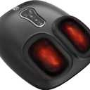 COMFIER Shiatsu Foot Massager Machine,Feet Massager for Plantar Fasciitis,Neuropathy Pain with Heat, Vibration,Rolling Compression,Gifts for Men,Women, Fits Size up to 13IN, Multiple Modes (Off - Black)