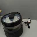 Aroma Housewares Professional 8-Cup (Cooked) SmartCarb Multicooker and Flavor-Lock Food Steamer for Low-Carb Rice and Grains, Glass Inner Pot, Black (AMC-800), Transparent Glass, 4 Cup Uncooked Rice