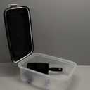 IRIS USA Dog Food Storage Container 30 lb + 11lb Airtight Combo, Stackable Pet Food Storage Bin with Wheels for Cat Dog Food, BPA Free, Made in USA, Black