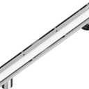 Neodrain 36-Inch Offset Linear Shower Drain with Tile Insert Grate Cover, Brushed 304 Stainless Steel Rectangle Side Outlet Shower Floor Drain, Adjustable Leveling Foot, Hair Strainer/Catcher