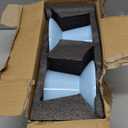 6.2 Inch Extra Wide Elevated Ceramic Cat Bowls, Food and Water Bowl Set for Elder Big Cats Small Dogs, Raised Design for Pet Easy Eating, Protect Cat's Spine Set of 2(Blue)