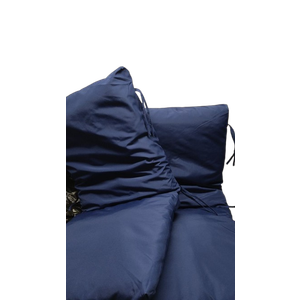 Indoor/Outdoor High Back Chair Cushion, 2 Piece, Navy, 42 Inches By 20 Inches