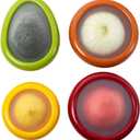 Joie Food Saver Set, Avocado, Tomato, Onion, and Lemon Stretch Pods, Silicone, One Size, 4 Count