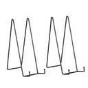 Plate Holder Large Display Stand - 1 Pack 12 Inch Oversized Plate Stands for Display Heavy Duty Artwork - Extra Big Metal Tabletop Easel for Decorative Platter | Picture Frame | Plaque | Book - Black