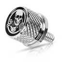 Motorcycle Stainless Knurled Fender Rear Seat Bolt Screw 1/4"-20 Thread for Harley Davidson Touring Sportster Softail Dyna CVO Fatbob Electra Glide Street Glide 1996-2025 Chrome