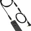 Kiwifotos RS-60E3 Remote Switch Shutter Release Cord for Canon EOS Rebel T6 T7 T5 EOS R50V R6 Mark III II R6 R7 R8 R10 R100 RP T8i T7i T6s T6i T5i T4i SL3 SL2 90D 80D 70D 77D M5 M6 Mark II SX70 & More