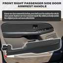 12472876 Front Passenger Side Door Armrest Handle Compatible with 1999-2006 Chevy Suburban Silverado Sierra Tahoe Avalanche Escalade & GMC Yukon, Front Right Side Door Arm Rest with Handle, Dark Gray