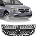 for Dodge Grand Caravan Grille 2011-2020 Front Upper Bumper Grille Replacement Chrome 68088969AC CH1200342