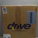 Drive Medical RTL12027RA 2-in-1 Raised Toilet Seat with Removable Padded Arms, Standard Seat